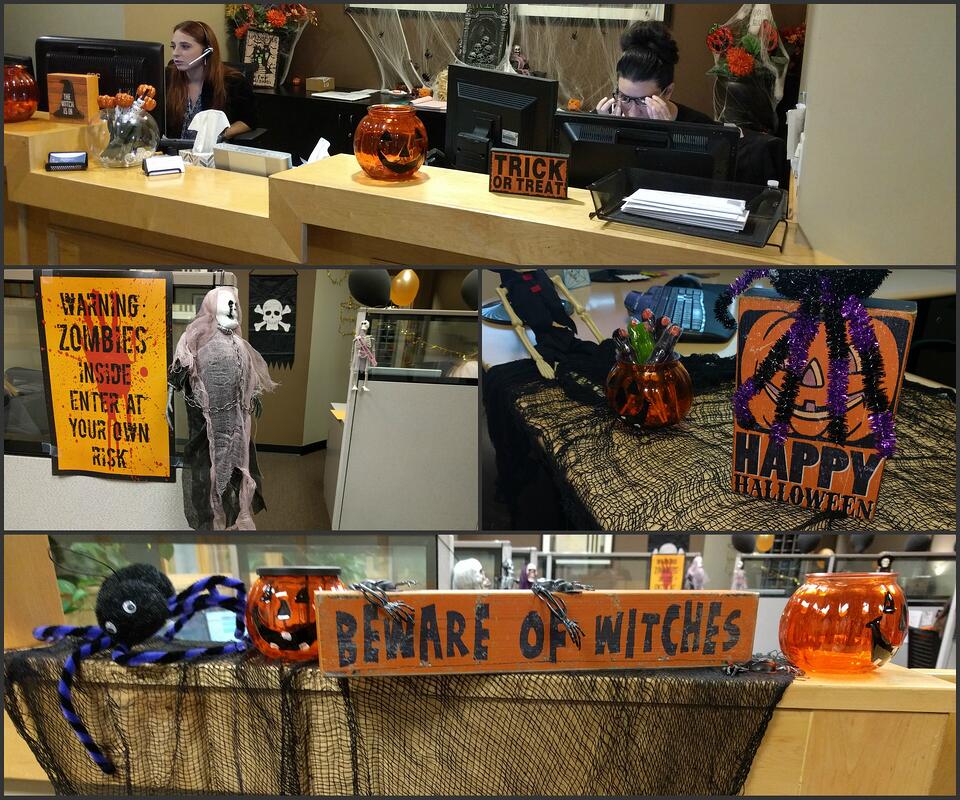 Preparing For Halloween At The Office