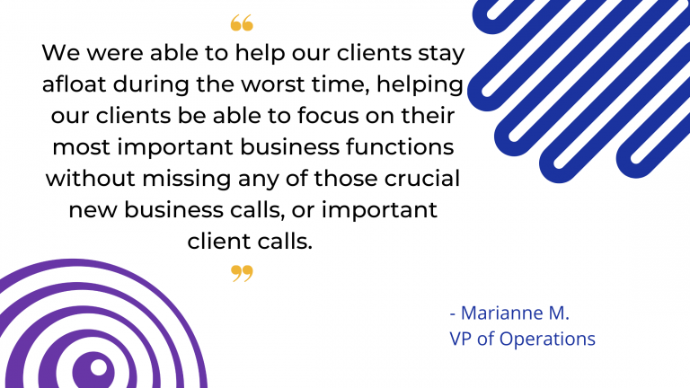 Over One Million Call VP Operations Quotation