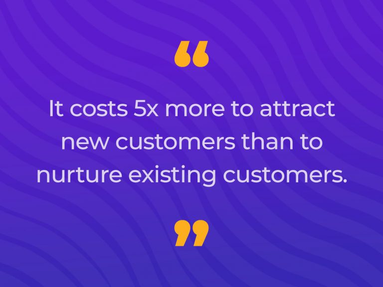 Quote About Acquiring a New Customer is More Expensive