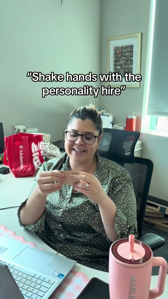 Causing some office drama on a Monday Abby Connect video (vertical)