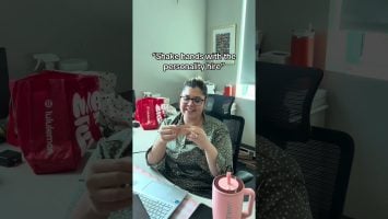 Causing some office drama on a Monday Abby Connect video